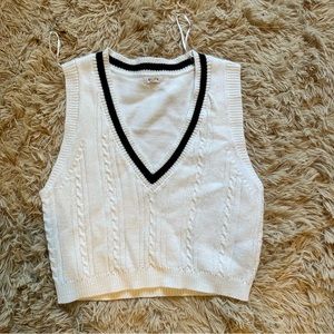 Garage Cropped Sweater Vest